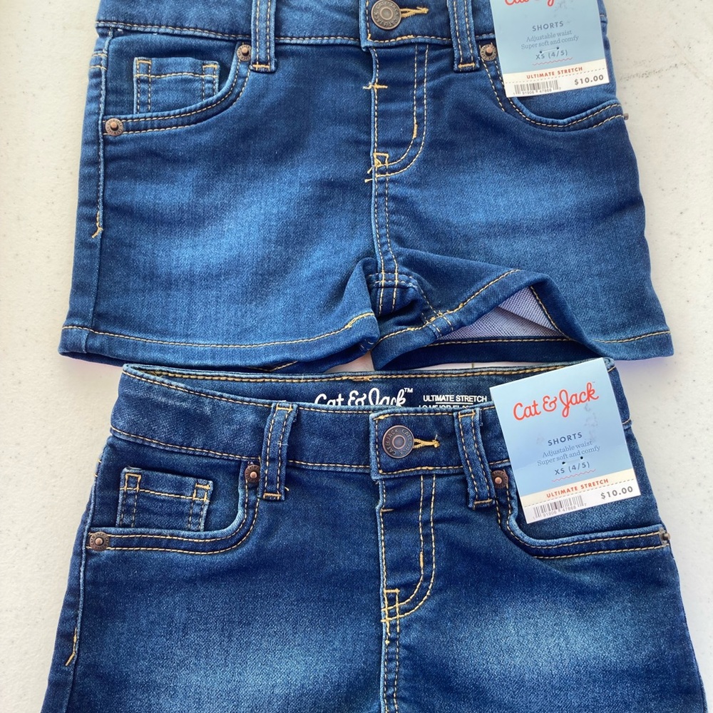 Girls 2 pack Jean shorts